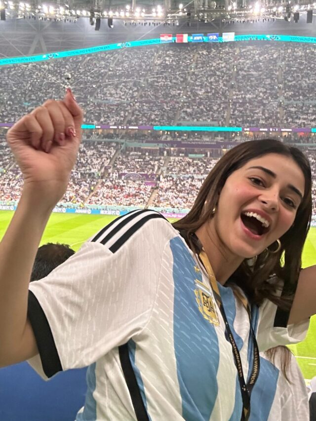 Celebrities At The Argentina VS Croatia Match