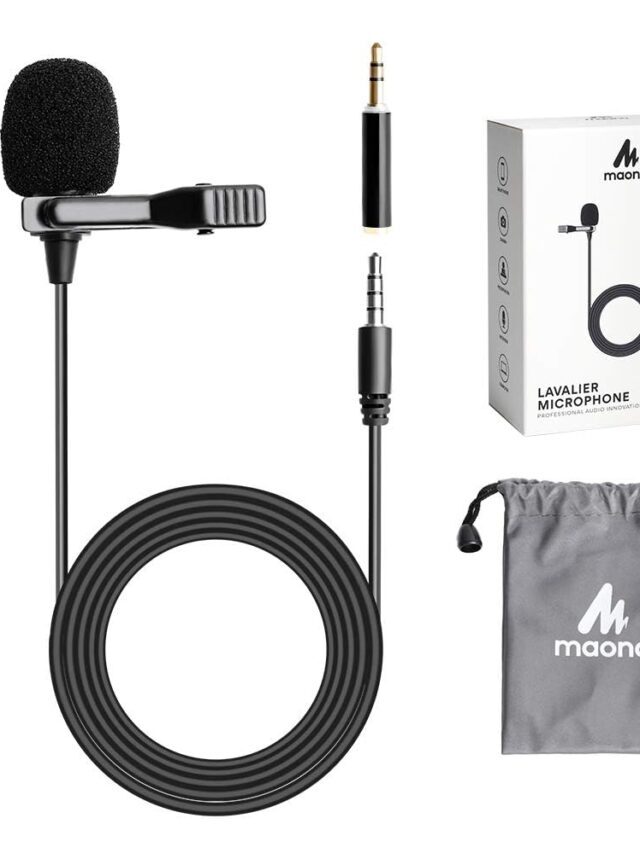 MAONO AU-400 Lavalier Auxiliary Omnidirectional Microphone – best mic for recording under 500